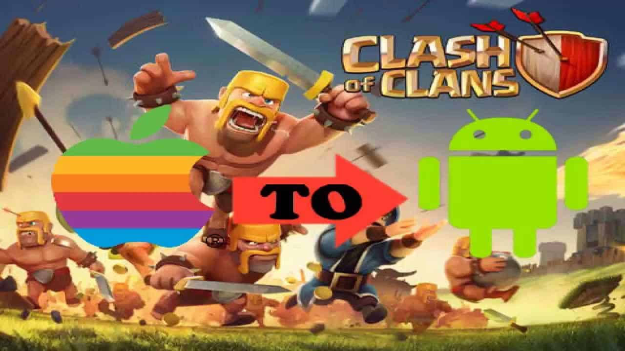 Come trasferire il proprio account di Clash of clan da un dispositivo iOS ad un dispositivo Android
