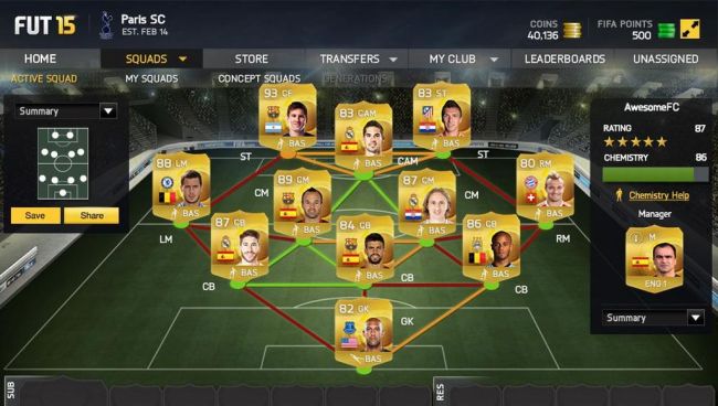 fifa 15 ultimate team